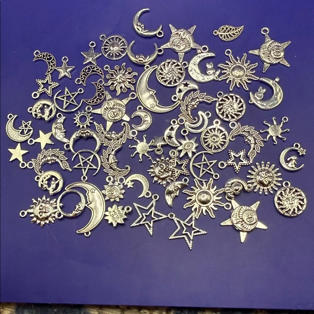Silver Celestial Charms Set - Picture 1 of 6